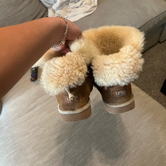 Selene Rope Bailey Bow suede UGG boots - Picture 8 of 8